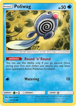 Poliwag (36) Reverse Holofoil - Unbroken Bonds