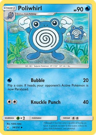 Poliwhirl (38/214) [Sun & Moon: Unbroken Bonds] | Silver Goblin