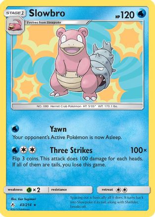 Slowbro (43) Reverse Holofoil - Unbroken Bonds