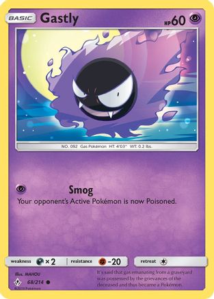 Gastly (68) Reverse Holofoil - Unbroken Bonds
