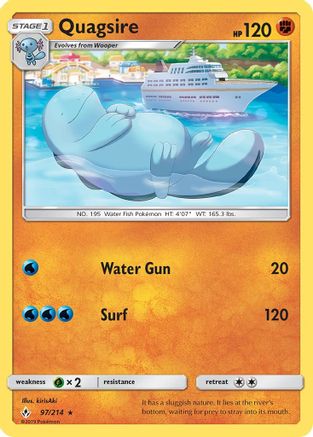 Quagsire (97) Reverse Holofoil - Unbroken Bonds