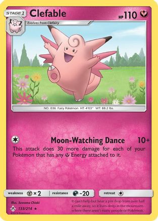 Clefable (133) Reverse Holofoil - Unbroken Bonds