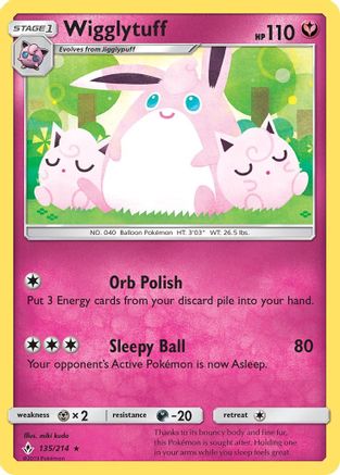 Wigglytuff (135) Reverse Holofoil - Unbroken Bonds