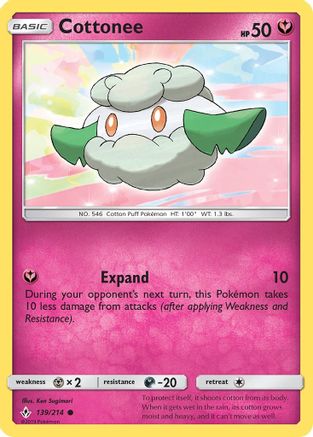 Cottonee (139) Reverse Holofoil - SM  Unbroken Bonds