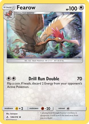 Fearow (146/214) [Sun & Moon: Unbroken Bonds] | Silver Goblin