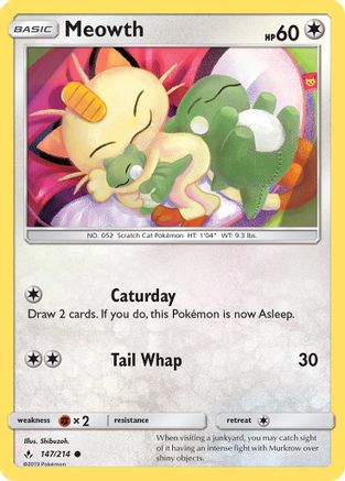 Meowth (147/214) [Sun & Moon: Unbroken Bonds] | Silver Goblin