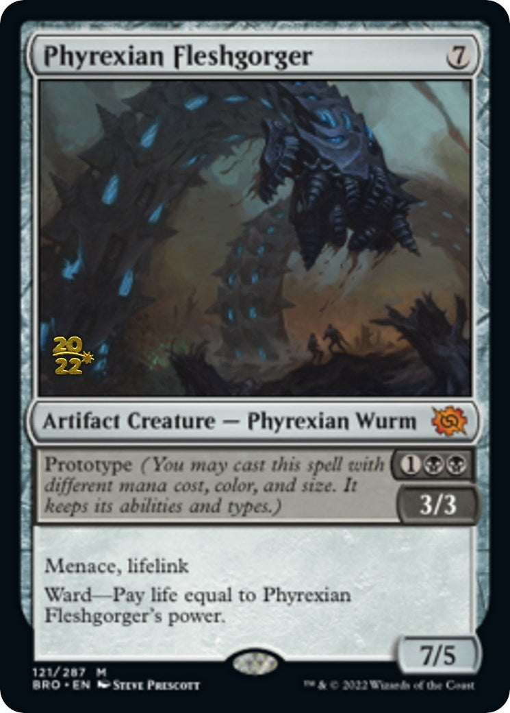 Phyrexian Fleshgorger [The Brothers' War Prerelease Promos] | Silver Goblin