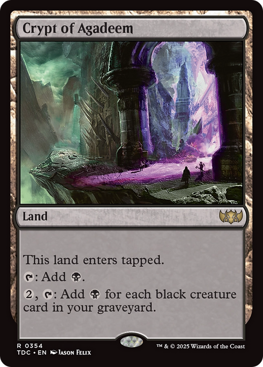 Crypt of Agadeem (354) - Commander: Tarkir: Dragonstorm