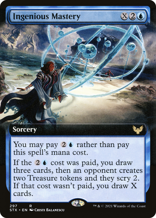 Ingenious Mastery (Extended Art) [Strixhaven: School of Mages] Foil