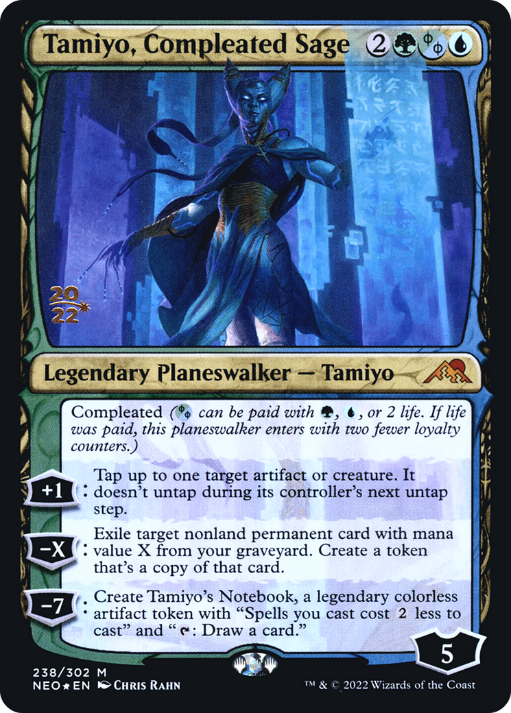 Tamiyo, Compleated Sage [Kamigawa: Neon Dynasty Prerelease Promos] | Silver Goblin