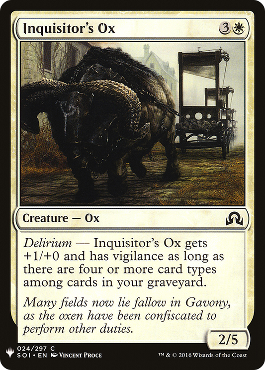Inquisitor's Ox [Mystery Booster]