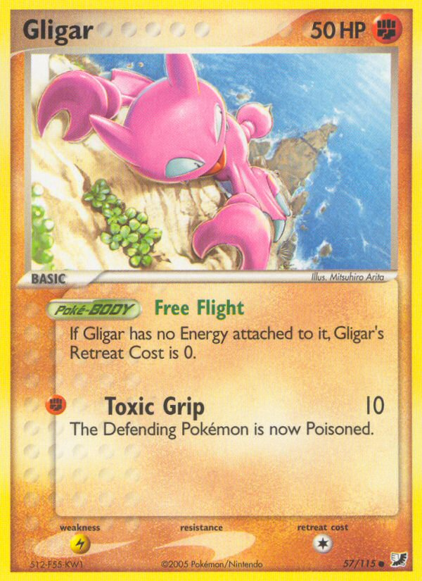 Gligar (57/115) [EX: Unseen Forces] | Silver Goblin