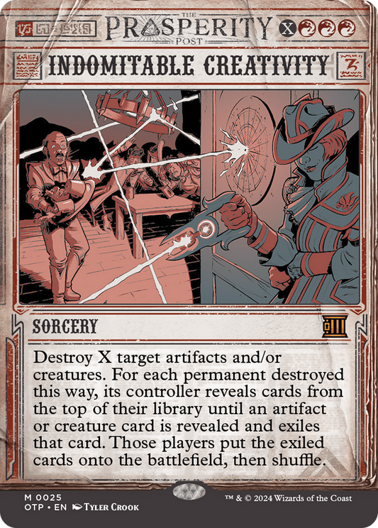 Indomitable Creativity [Outlaws of Thunder Junction: Breaking News] Foil