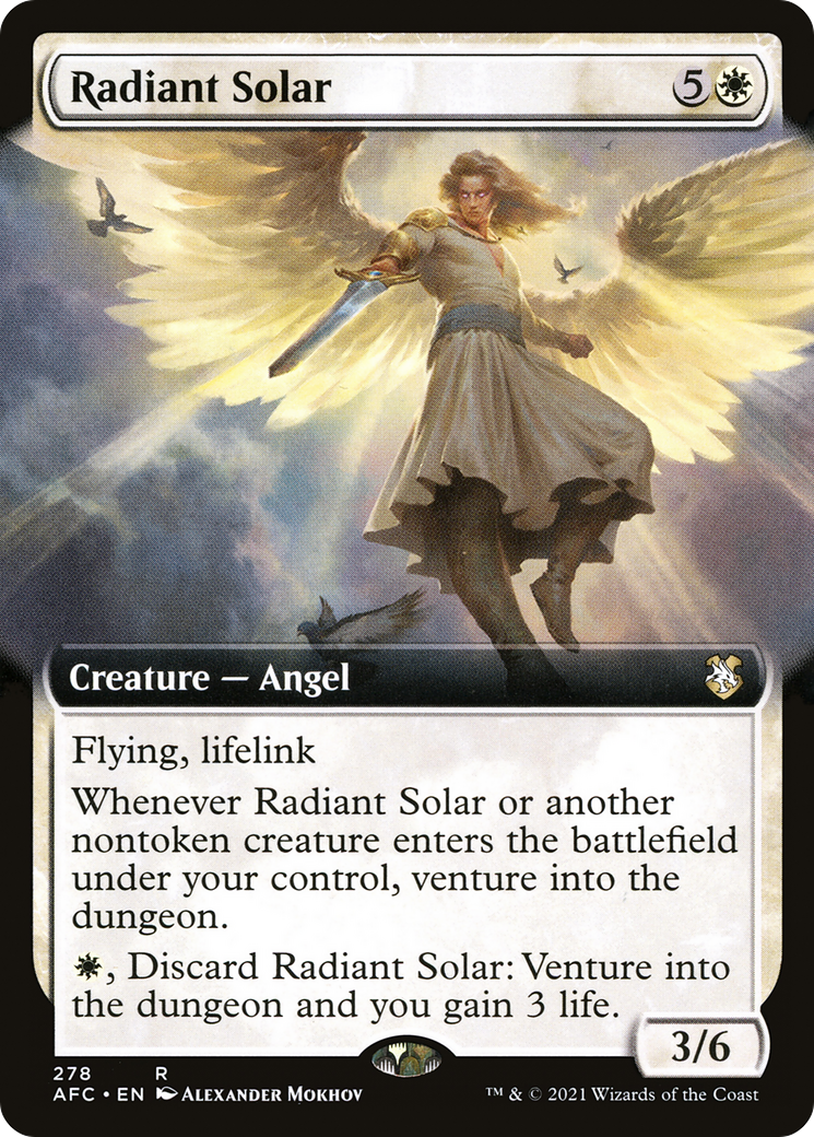 Radiant Solar (Extended Art) [Dungeons & Dragons: Adventures in the Forgotten Realms Commander]