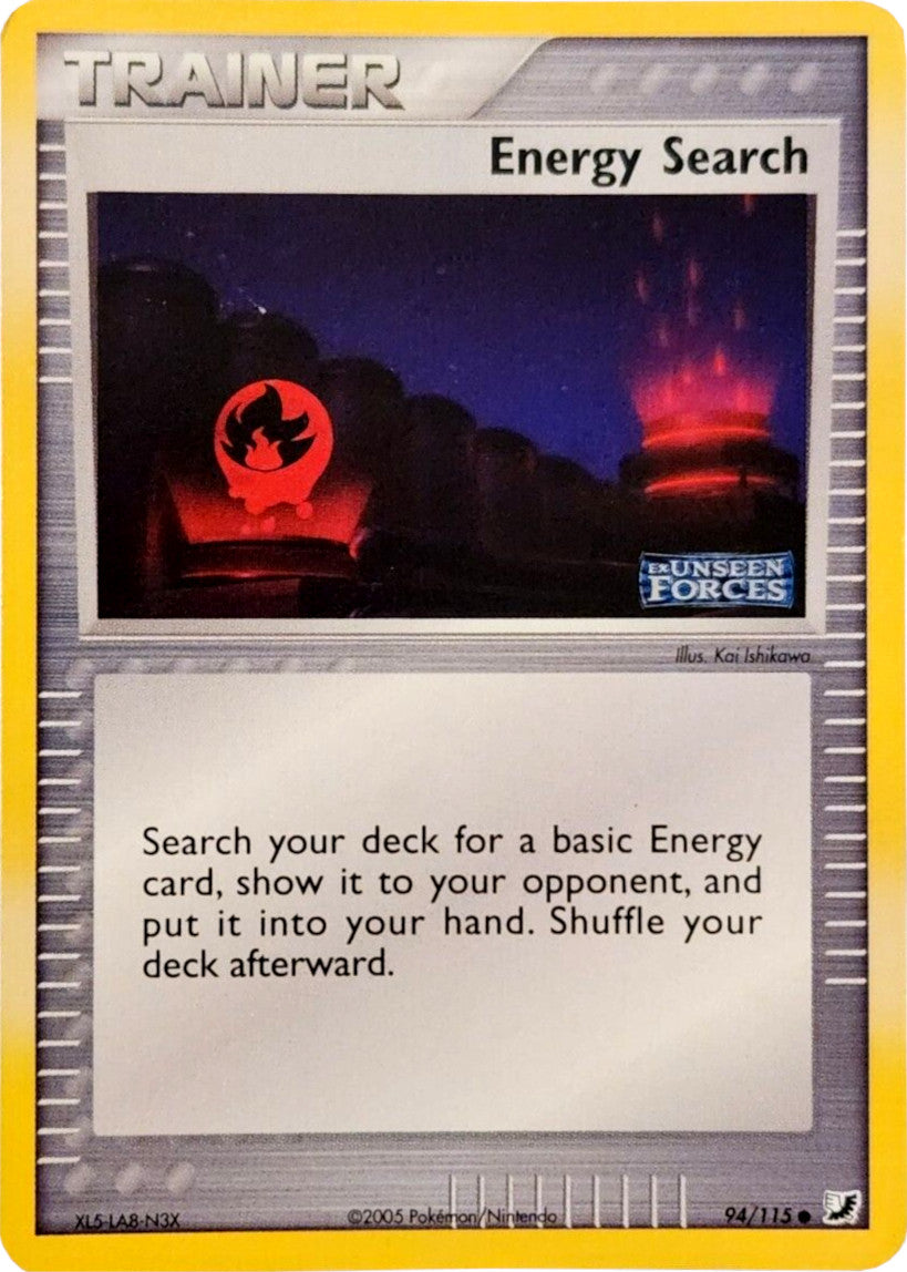 Energy Search (94/115) (Stamped) [EX: Unseen Forces] | Silver Goblin