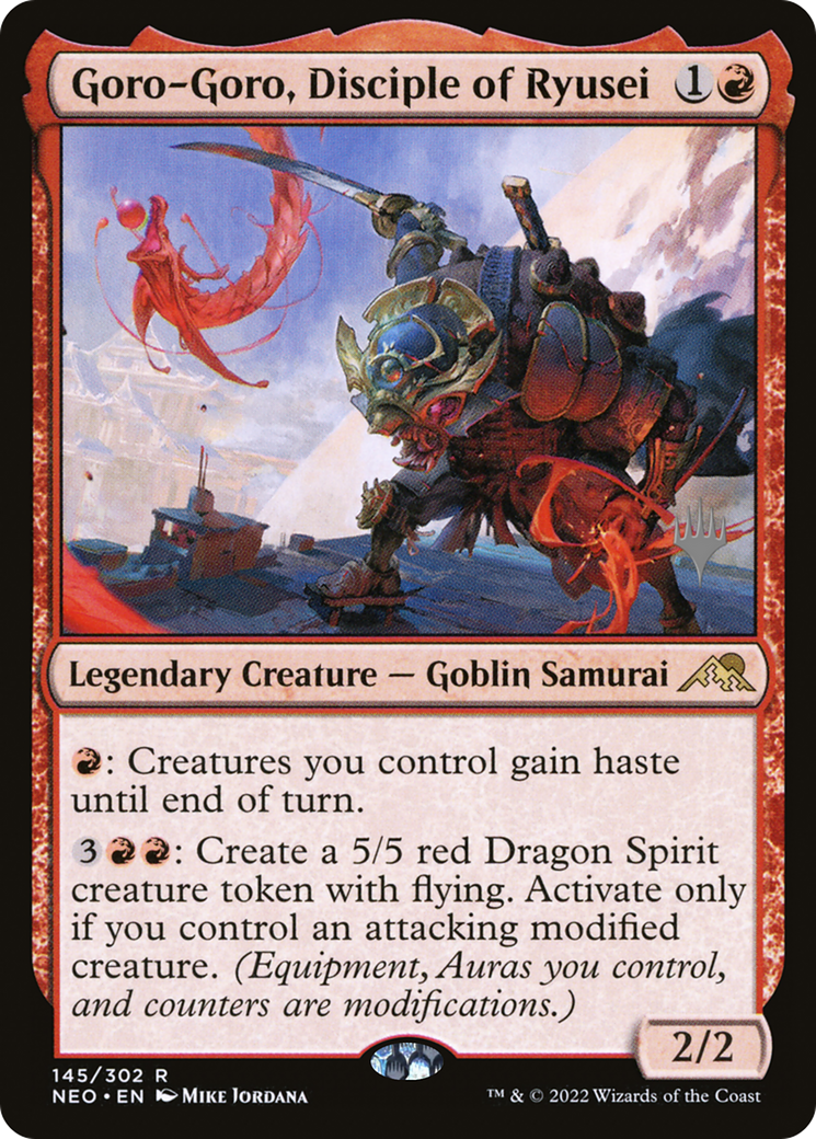 Goro-Goro, Disciple of Ryusei (Promo Pack) [Kamigawa: Neon Dynasty Promos] Foil
