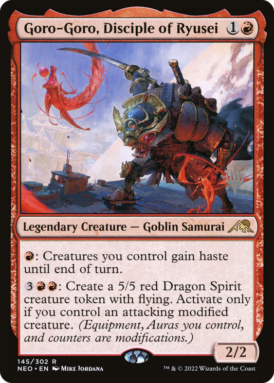 Goro-Goro, Disciple of Ryusei (Promo Pack) [Kamigawa: Neon Dynasty Promos] Foil