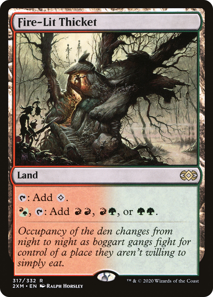 Fire-Lit Thicket [Double Masters] Foil