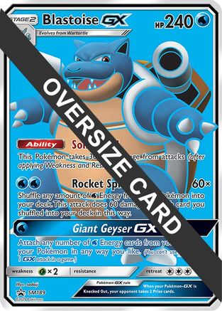 Blastoise GX (SM189) (Jumbo Card) [Sun & Moon: Black Star Promos] | Silver Goblin