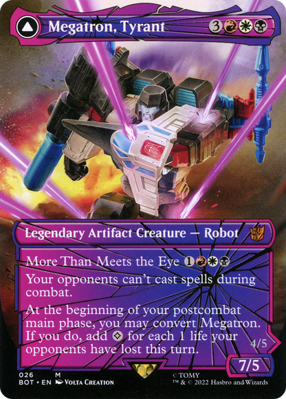 Megatron, Tyrant // Megatron, Destructive Force (Shattered Glass) [Transformers] Foil