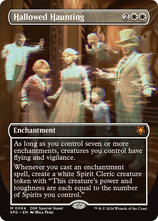 Hallowed Haunting (Borderless) [Duskmourn: House of Horror Special Guests] Foil