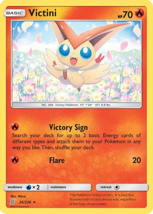 Victini (26) Reverse Holofoil - Unified Minds