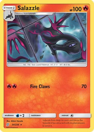 Salazzle (34) Reverse Holofoil - Unified Minds