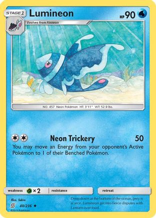 Lumineon (40/236) [Sun & Moon: Unified Minds] Reverse Holofoil