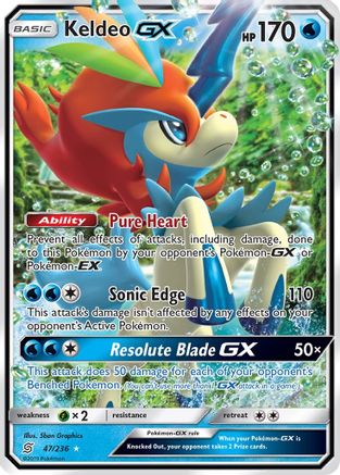 Keldeo GX (47) Holofoil - SM  Unified Minds