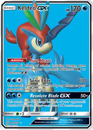 Keldeo GX (Full Art) (219) Holofoil - SM  Unified Minds