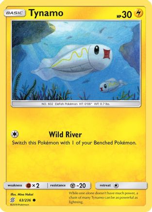 Tynamo (63/236) [Sun & Moon: Unified Minds] Reverse Holofoil