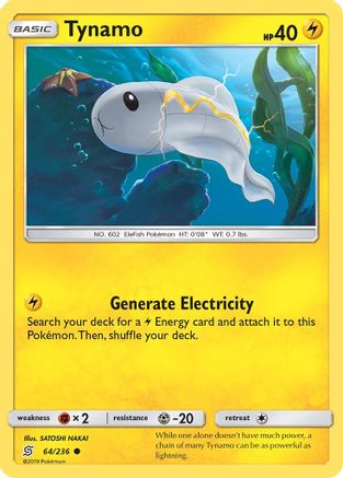 Tynamo (64/236) [Sun & Moon: Unified Minds] Reverse Holofoil