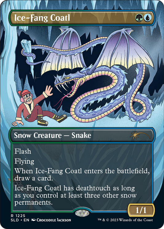 Ice-Fang Coatl (Borderless) [Secret Lair Drop Series]