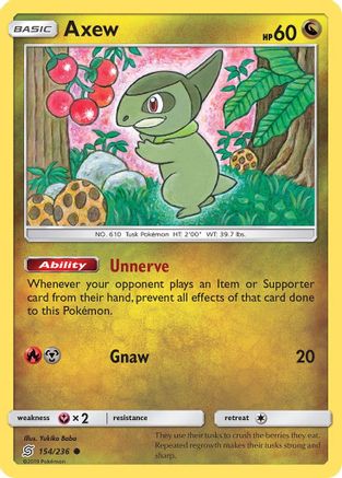 Axew (154/236) [Sun & Moon: Unified Minds] | Silver Goblin