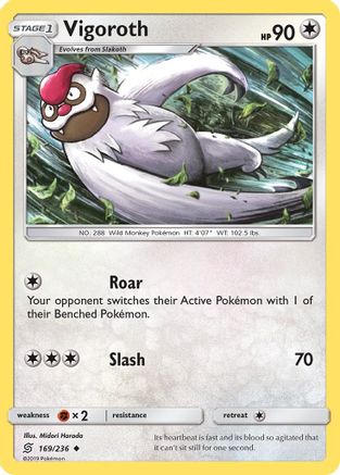 Vigoroth (169/236) [Sun & Moon: Unified Minds] Reverse Holofoil