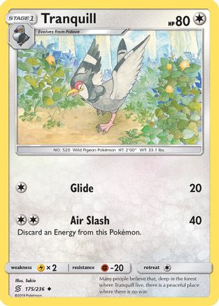 Tranquill (175/236) [Sun & Moon: Unified Minds] Reverse Holofoil