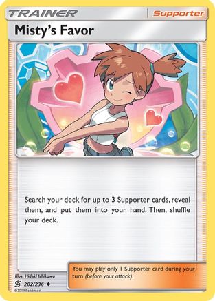 Misty's Favor (202/236) [Sun & Moon: Unified Minds] | Silver Goblin