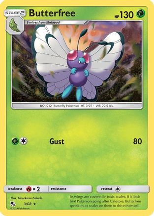 Butterfree (3/68) [Sun & Moon: Hidden Fates] | Silver Goblin