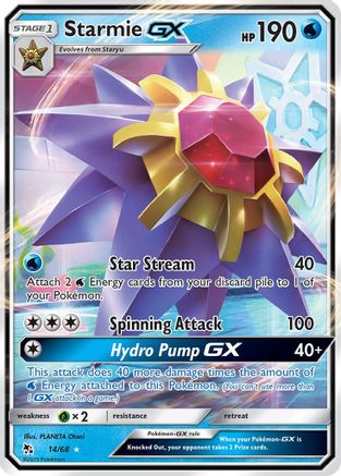 Starmie GX (14) Holofoil - Hidden Fates