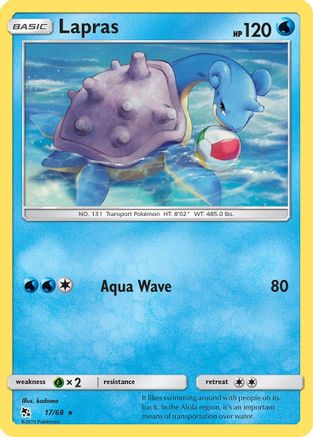 Lapras (17) Reverse Holofoil - Hidden Fates