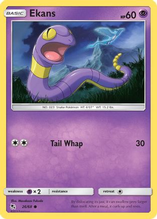 Ekans (26) Reverse Holofoil - Hidden Fates