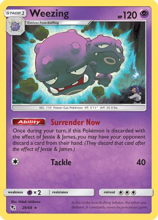Weezing (29) Reverse Holofoil - Hidden Fates