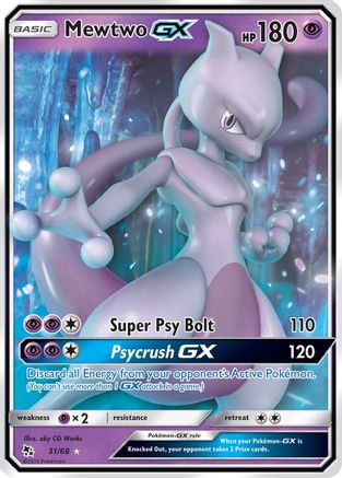 Mewtwo GX (31) Holofoil - Hidden Fates