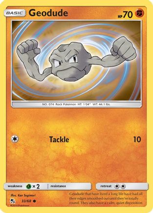 Geodude (33) Reverse Holofoil - Hidden Fates