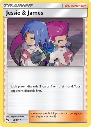 Jessie & James (58) Reverse Holofoil - Hidden Fates