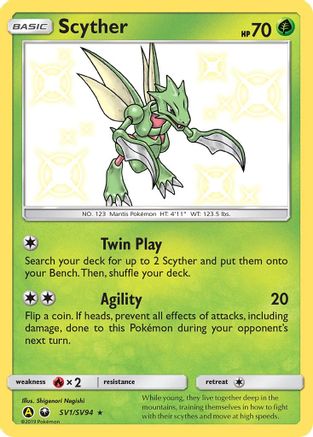 Scyther (SV1/SV94) [Sun & Moon: Hidden Fates - Shiny Vault] | Silver Goblin