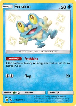 Froakie (SV11/SV94) [Sun & Moon: Hidden Fates - Shiny Vault] | Silver Goblin