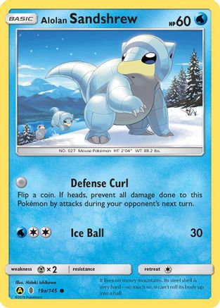 Alolan Sandshrew (19a/145) [Alternate Art Promos] | Silver Goblin