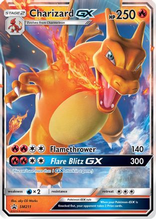 Charizard GX (SM211) [Sun & Moon: Black Star Promos] | Silver Goblin