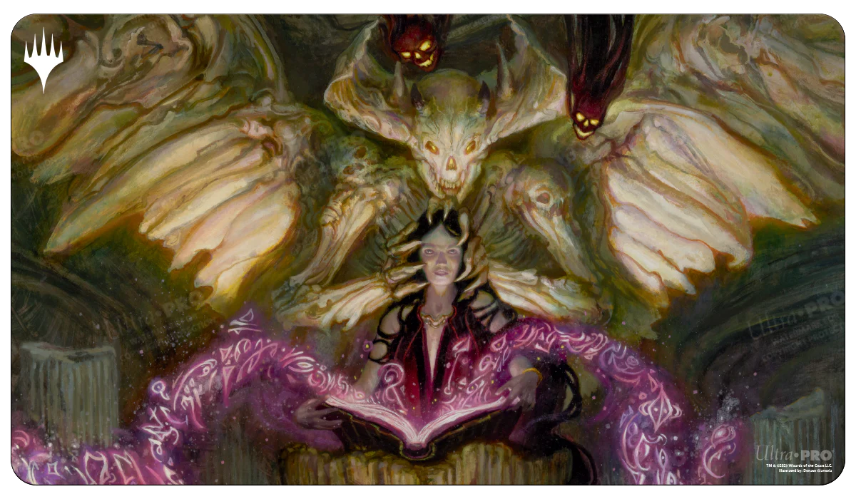 Commander Masters Playmat Demonic Tutor | Silver Goblin